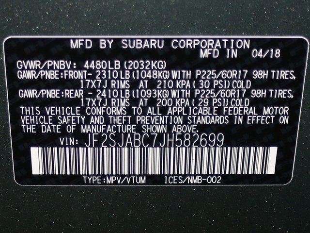 2018 Subaru FORESTER Base